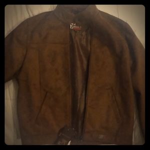Brown suede jacket